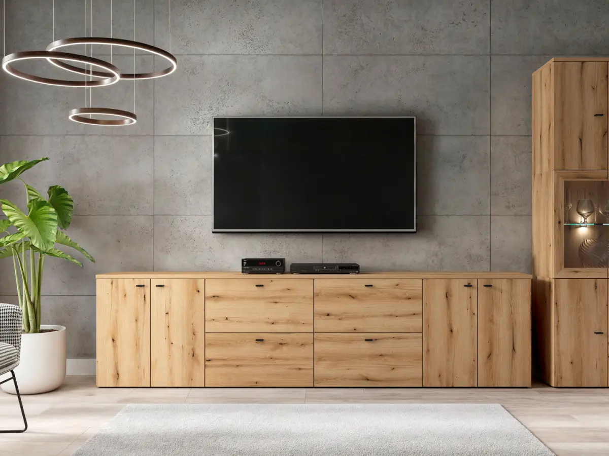 Encimera 190 cm para System 64 roble coast evoke