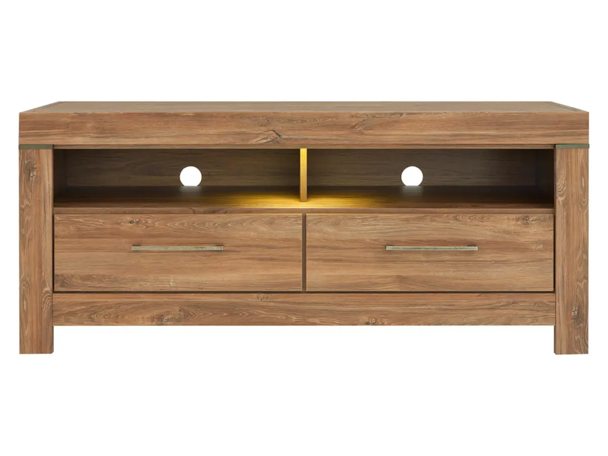 Тумба RTV Gent 138 см с 2 ящиками и полкой дуб стирлинг