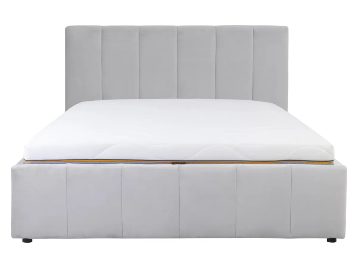 Cama tapizada Lones 160x200 gris