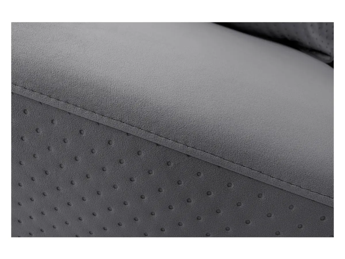 Sofá cama de tres plazas Akaro plegable con contenedor, terciopelo gris