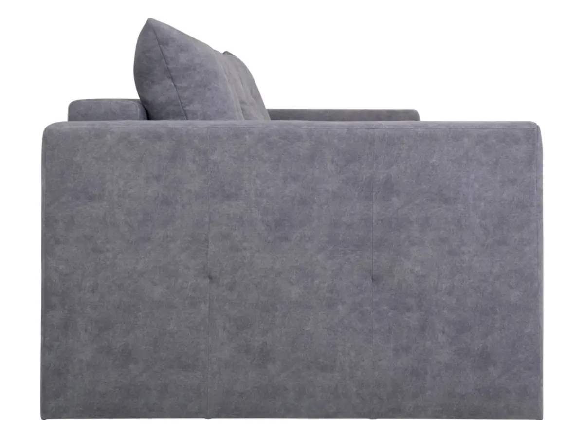 Sofá de tres plazas Royal IV convertible con arcón gris oscuro