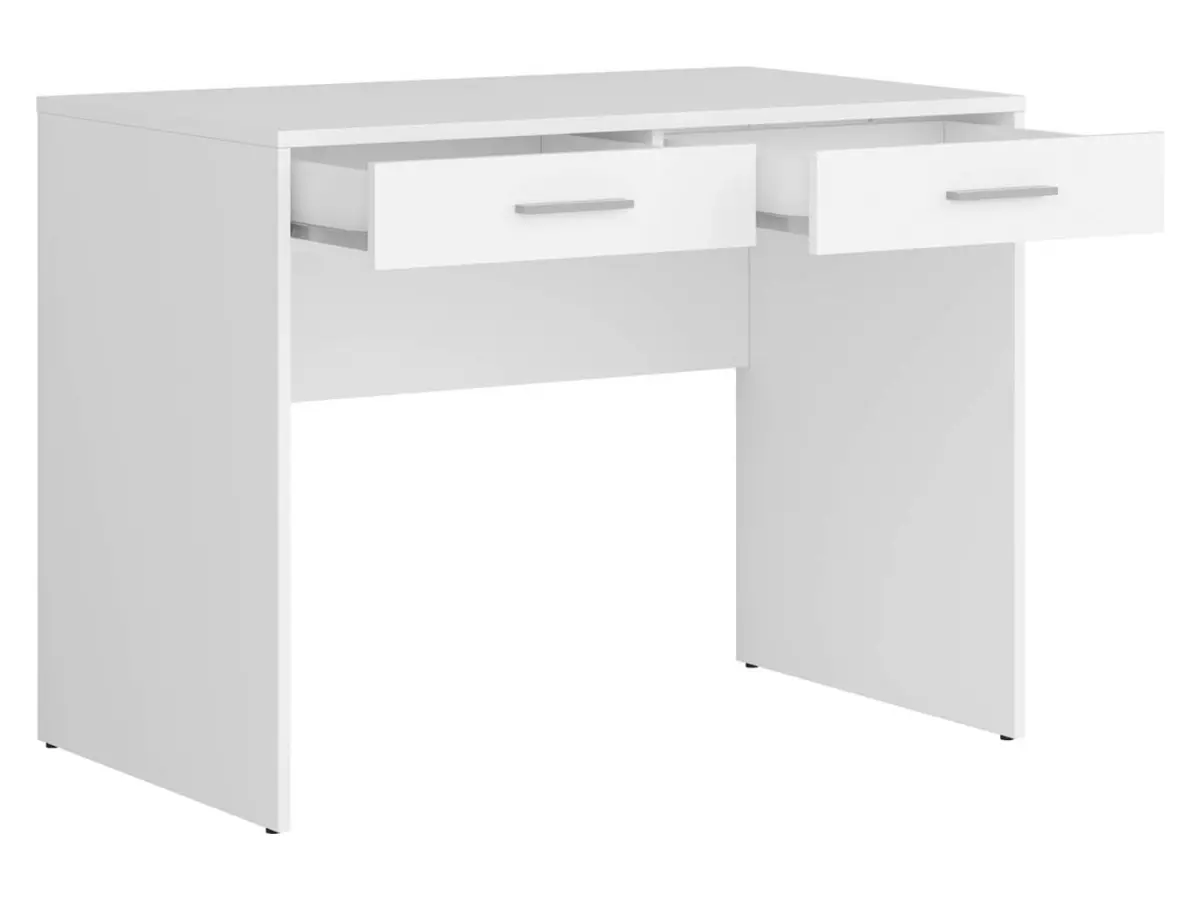 Письменный стол Nepo Plus 100 см с 2 ящиками белый