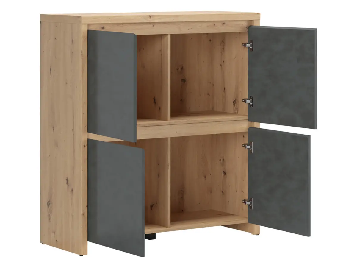 Mueble Larios 105 cm de cuatro puertas roble artisan/matera