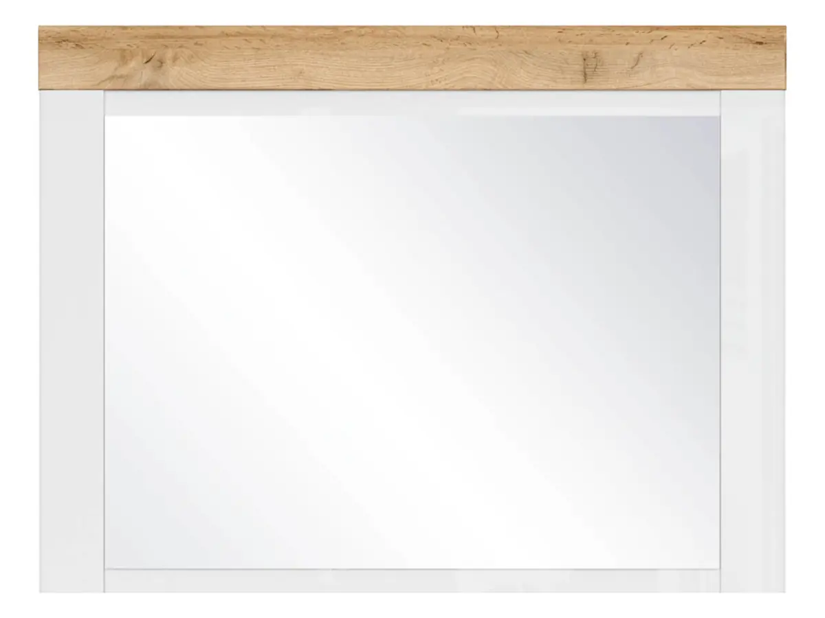 Espejo de pared Holten 70x92,5 cm blanco-marrón