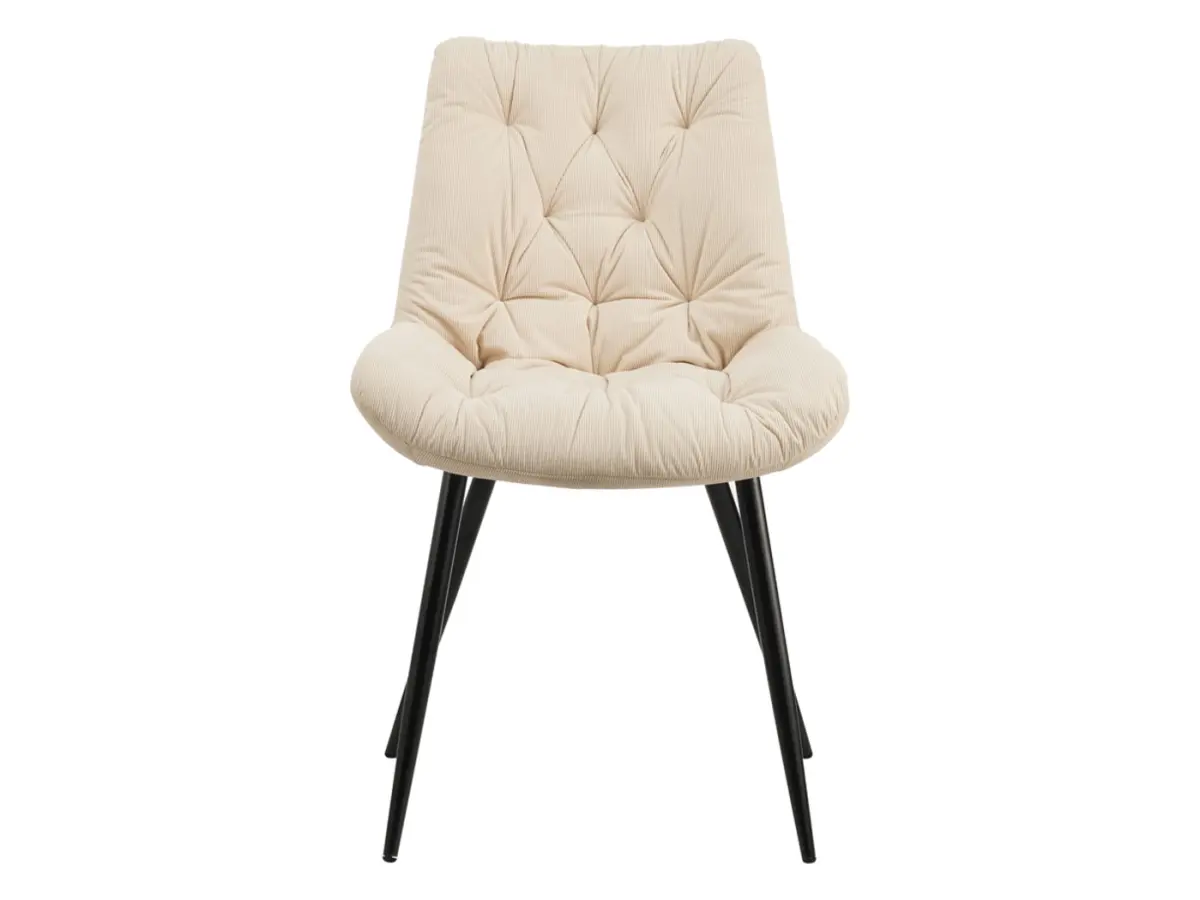 Крісло оббите Claudio вельветове екрю