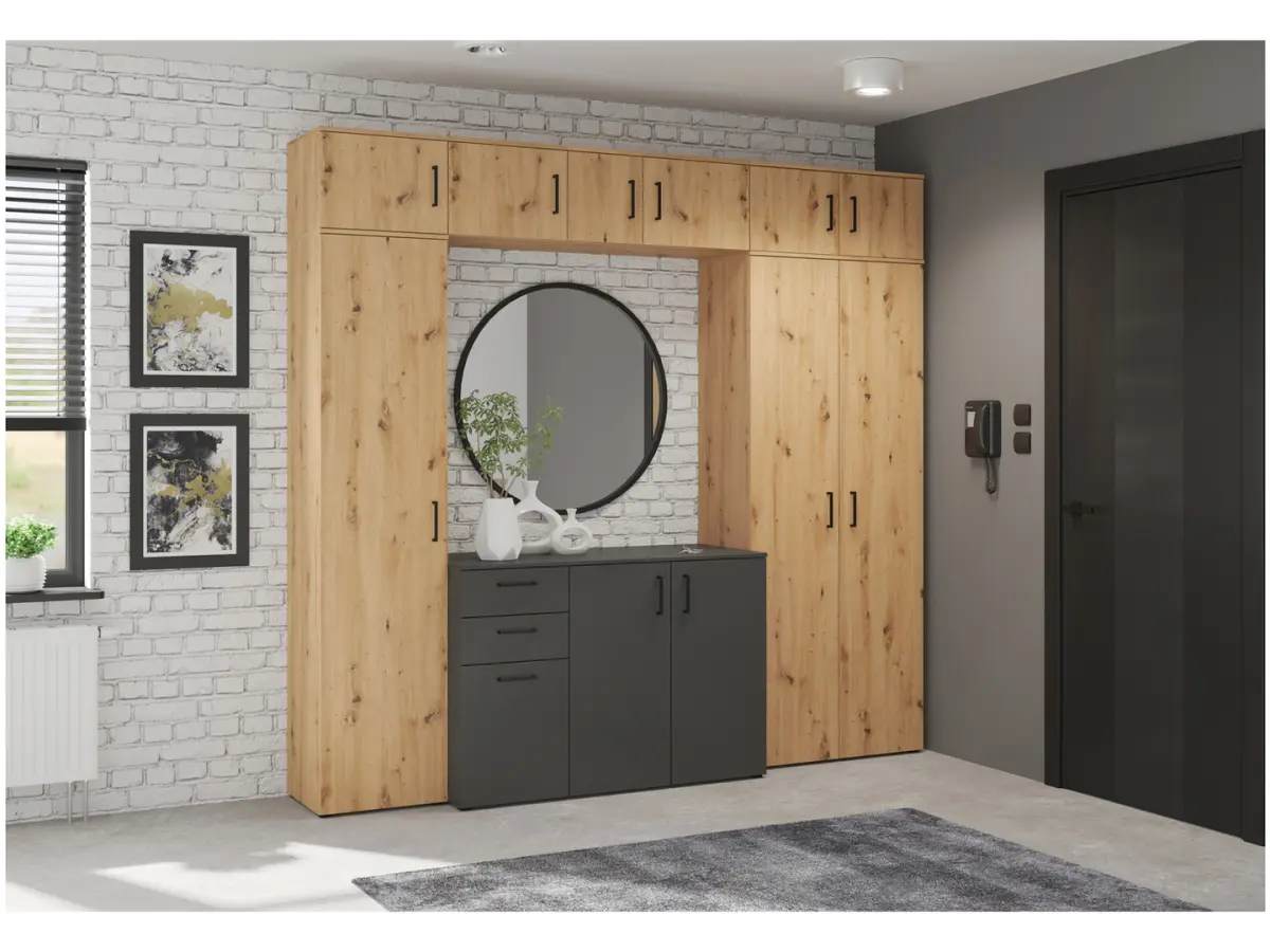 Estantería MultiDo 30 cm con puertas atelier claro