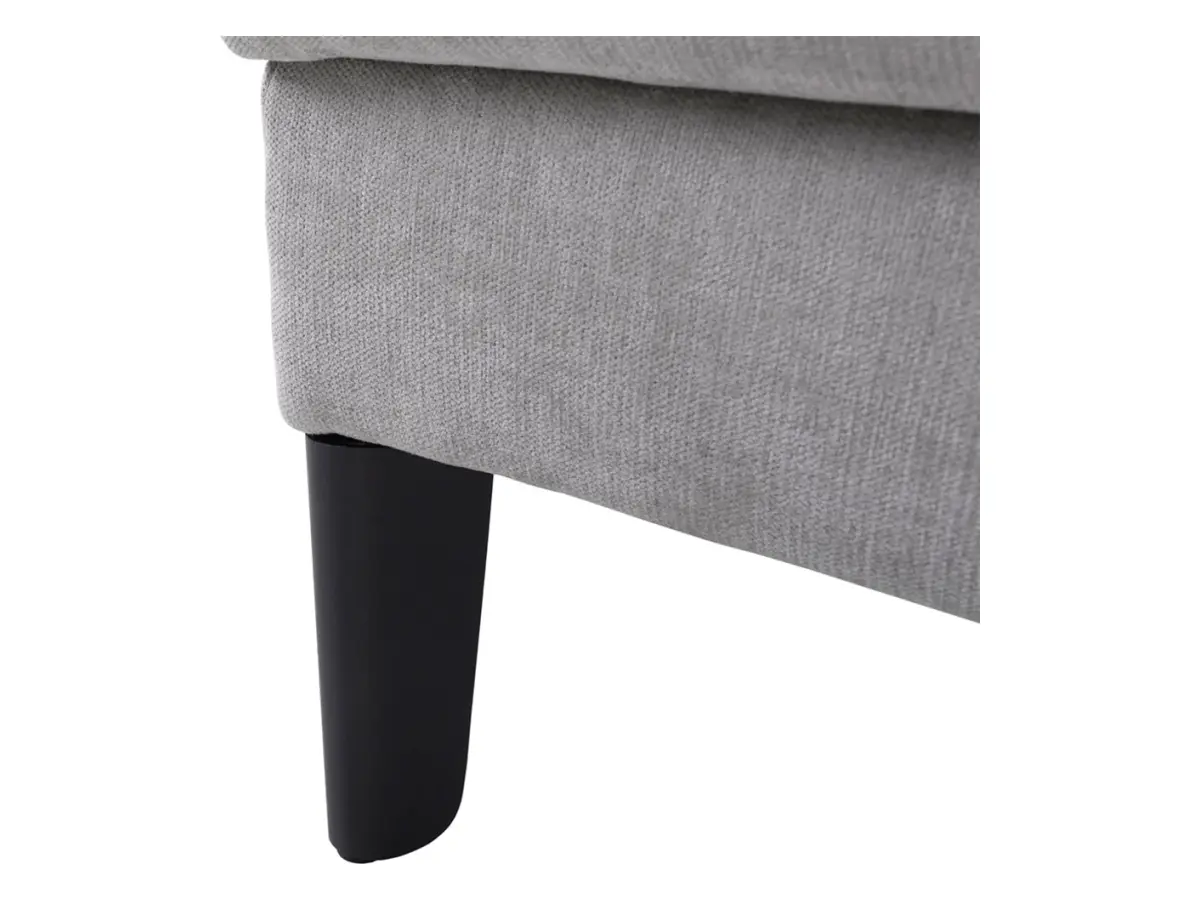 Sofá cama de tres plazas Sentila con arcón beige