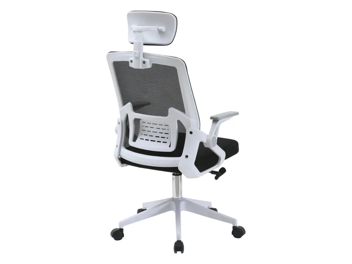 Silla giratoria Born negro-blanco