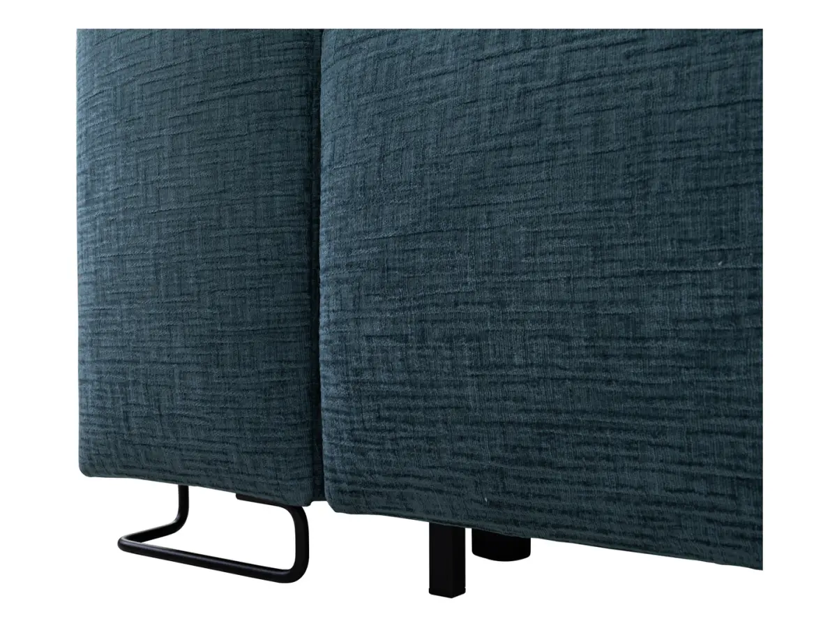 Sofá de tres plazas Kizo convertible turquesa