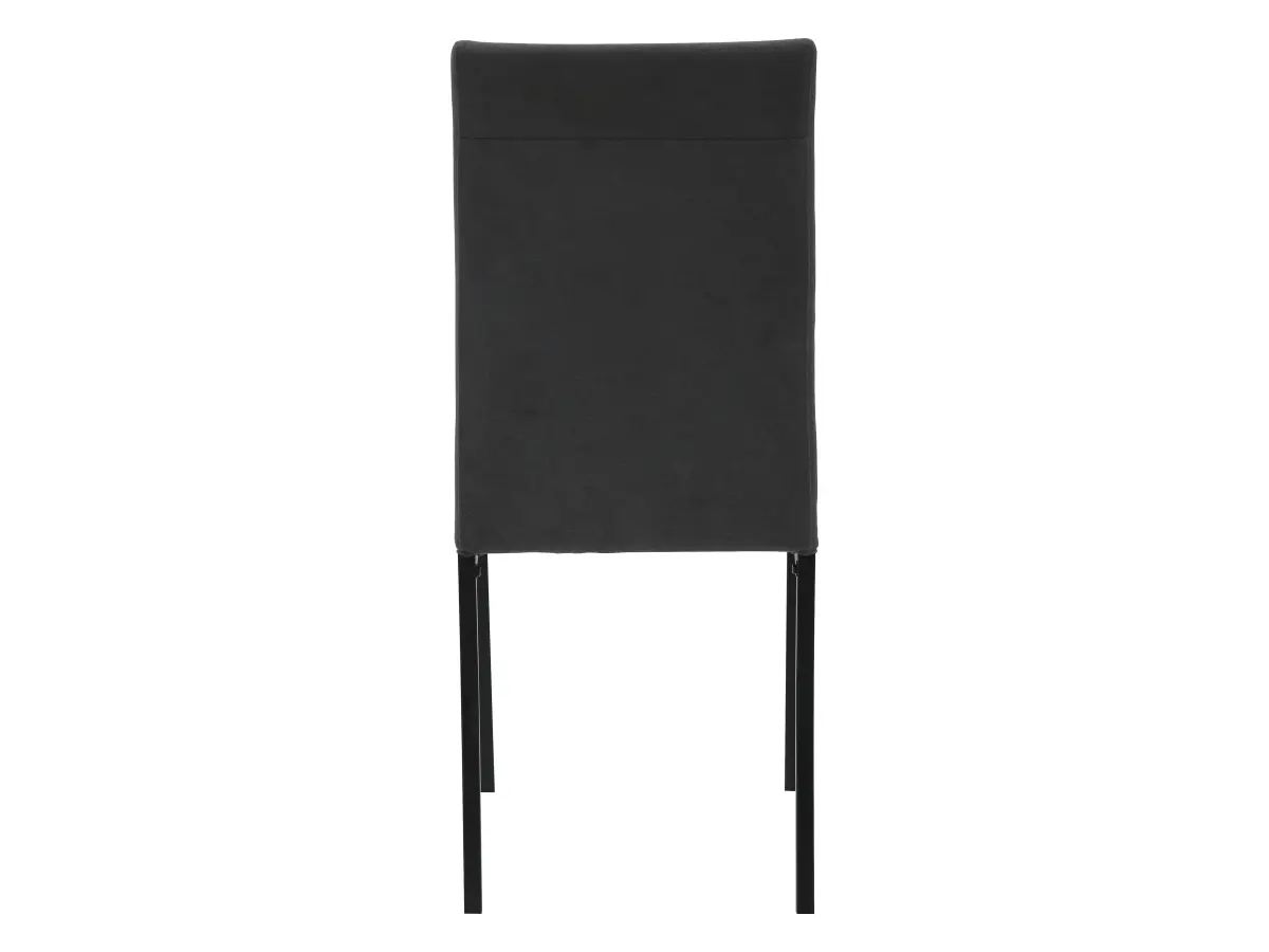 Silla Anne tapizada gris oscuro