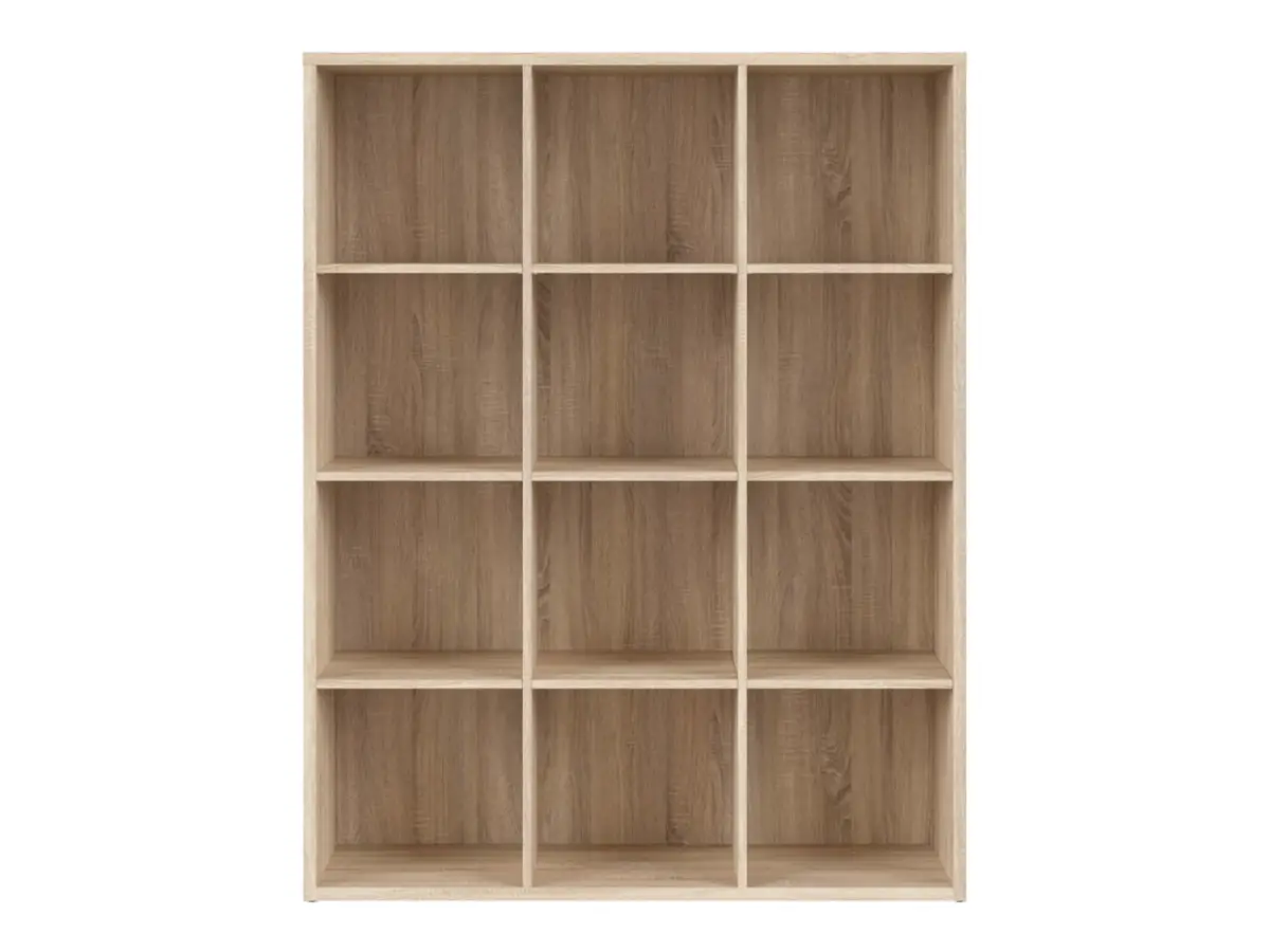 Estantería Nepo Plus 114 cm con 12 estantes roble sonoma