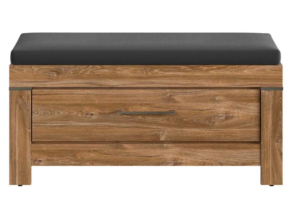 Zapatero Gent 101 cm con asiento roble stirling