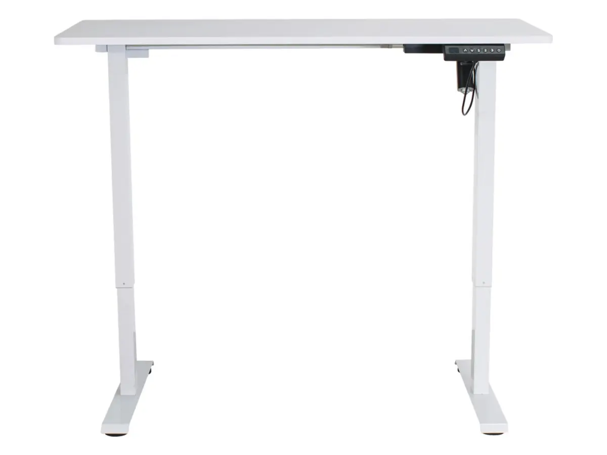 Biurko gamingowe Emil 2 z regulacją elektryczną 120 cm białe