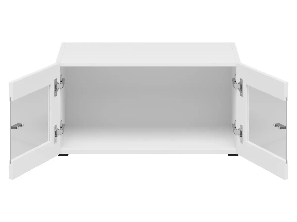 Vitrina System 64 de 2 puertas blanca