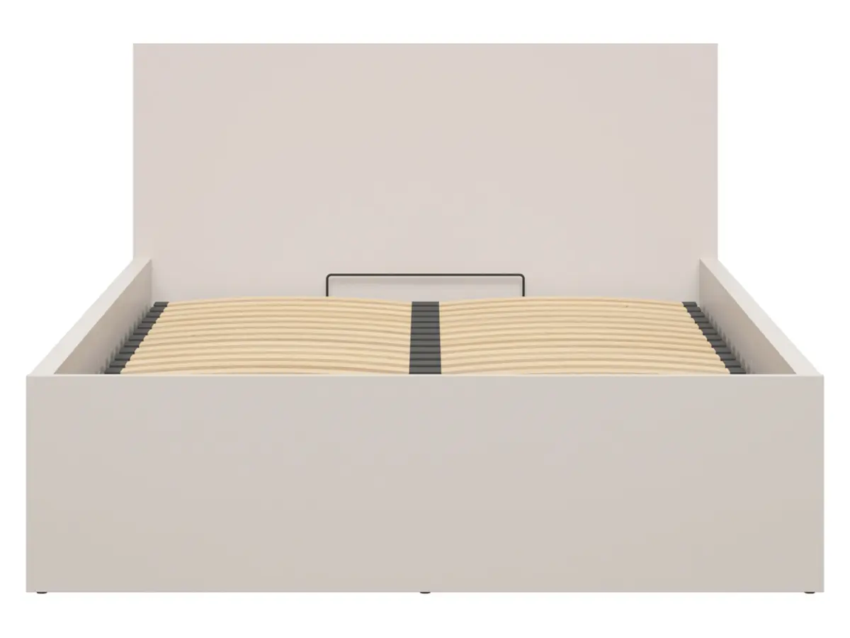 Cama Tetrix 140x200 con somier y contenedor cachemira