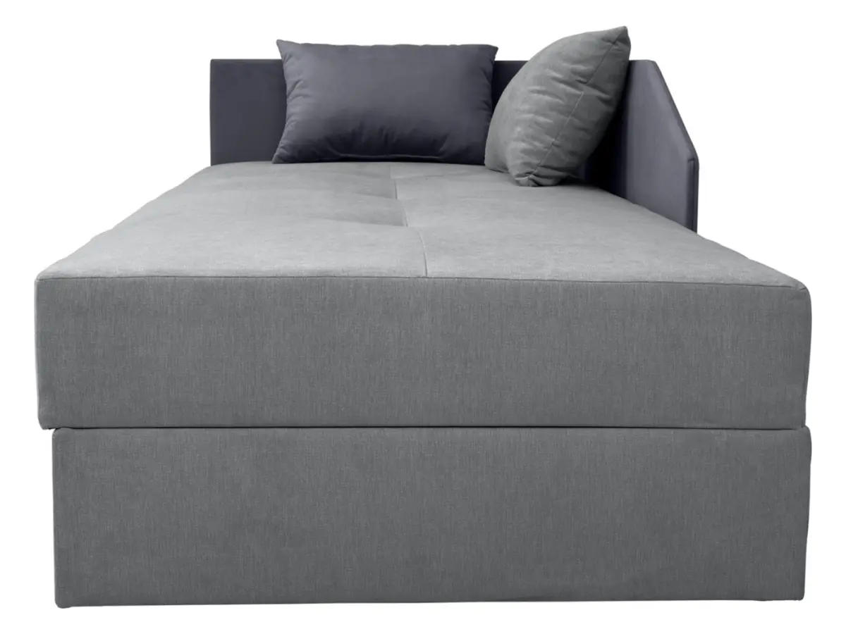 Sofá cama Kelo con arcón gris
