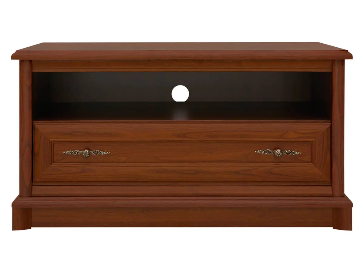Mueble RTV Kent 101 cm con cajón y estante castaño