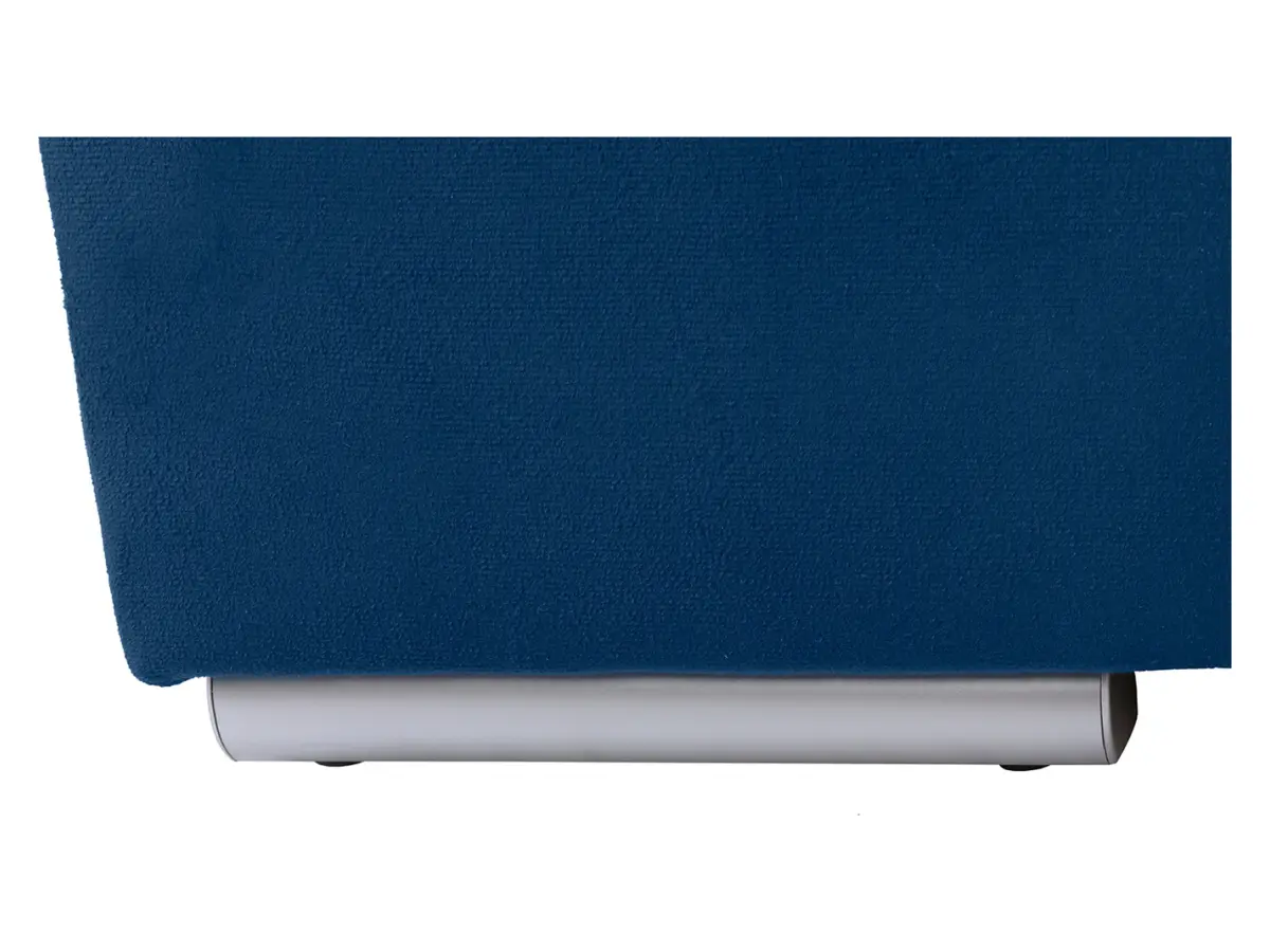 Sofá rinconera universal Laro convertible con arcón azul marino