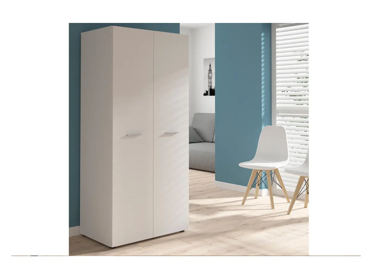Armario de dos puertas Neno 81 cm blanco