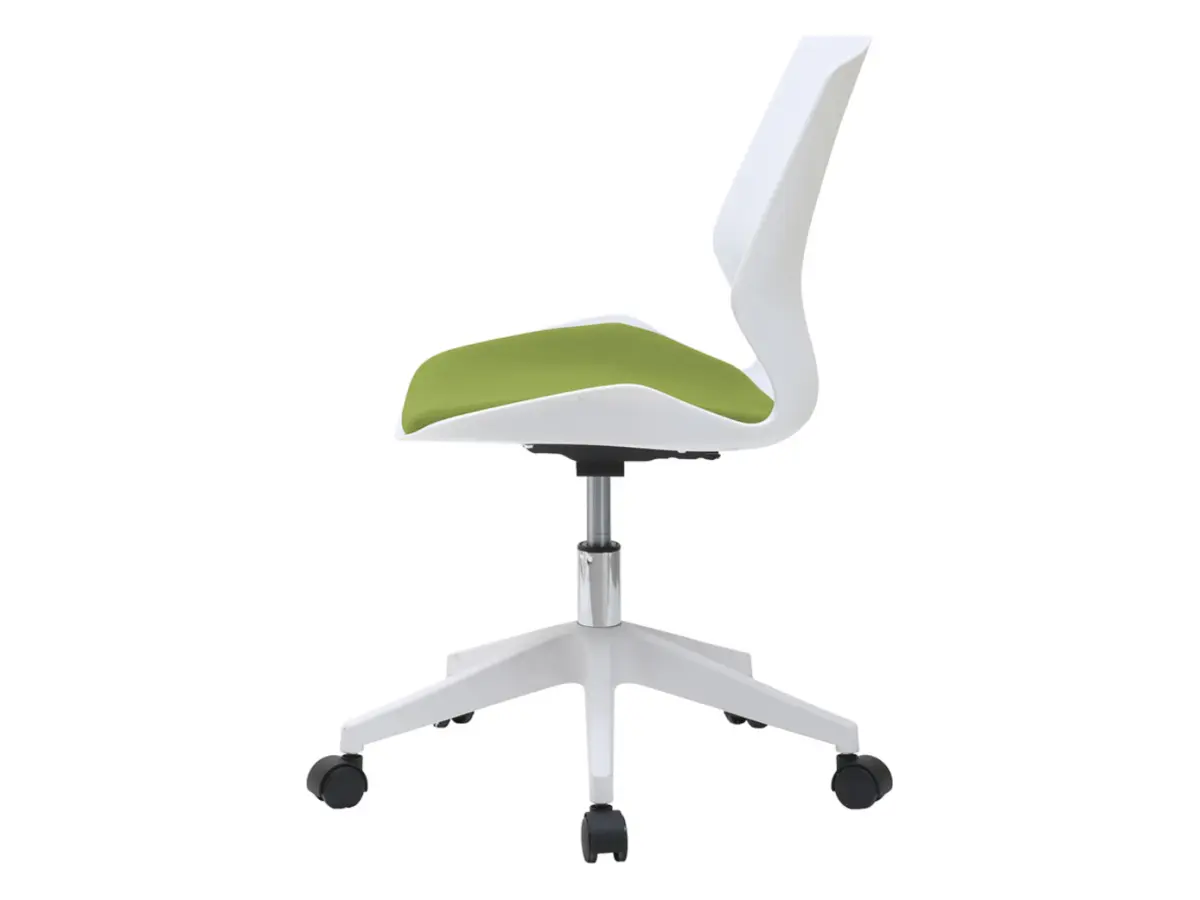 Silla giratoria Kili blanco - verde