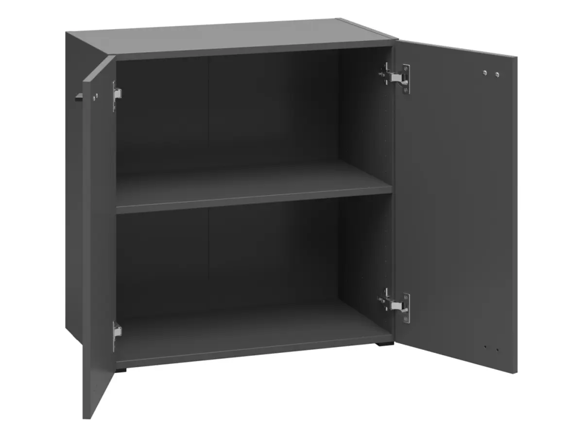 Armario System 64 con 2 puertas grafito