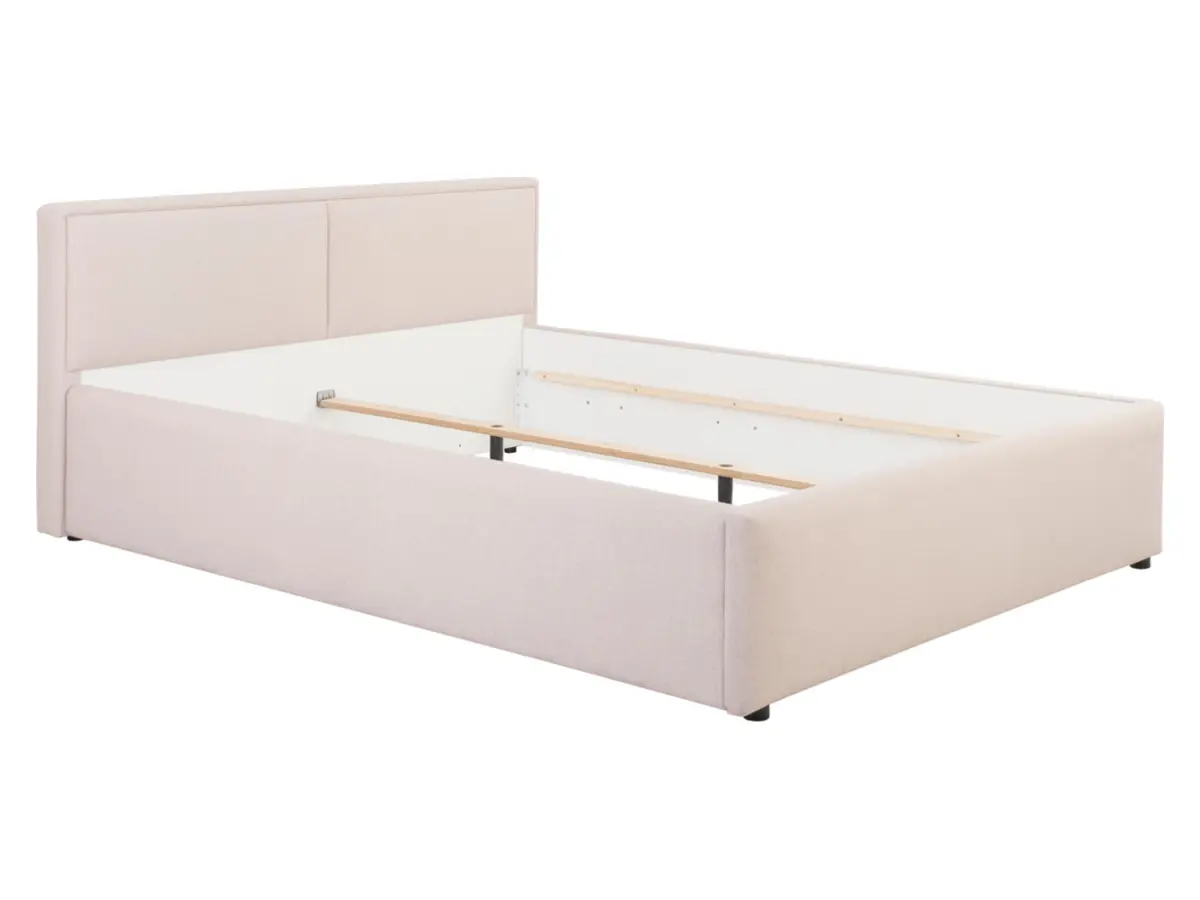 Cama tapizada Nedin 160x200 beige