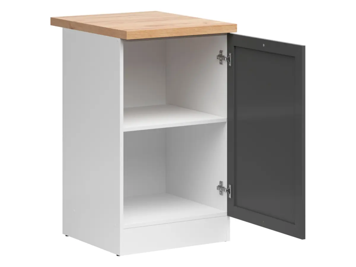 Mueble bajo de cocina Junona Line 50 cm derecho grafito con encimera