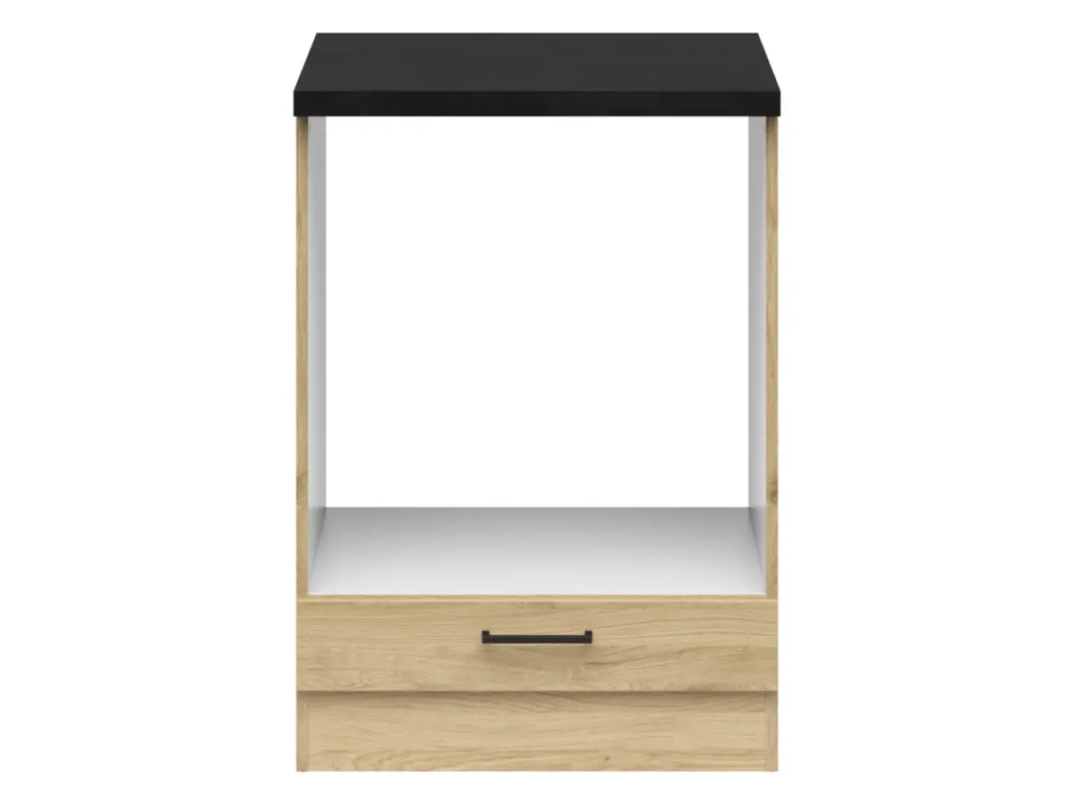 Mueble de cocina para horno empotrado Junona Line 60 cm roble bernstein con encimera