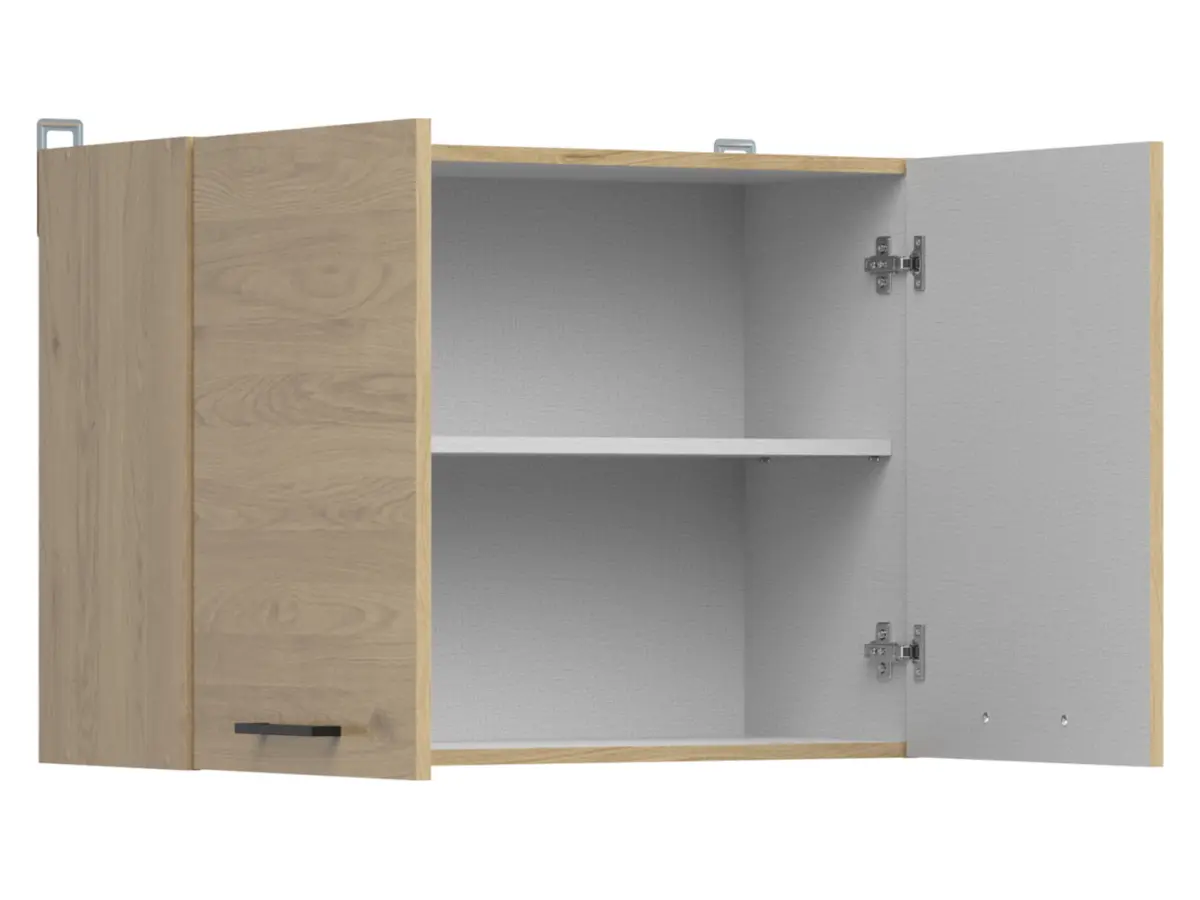 Armario de cocina superior Junona Line 80 cm con 2 puertas roble bernstein