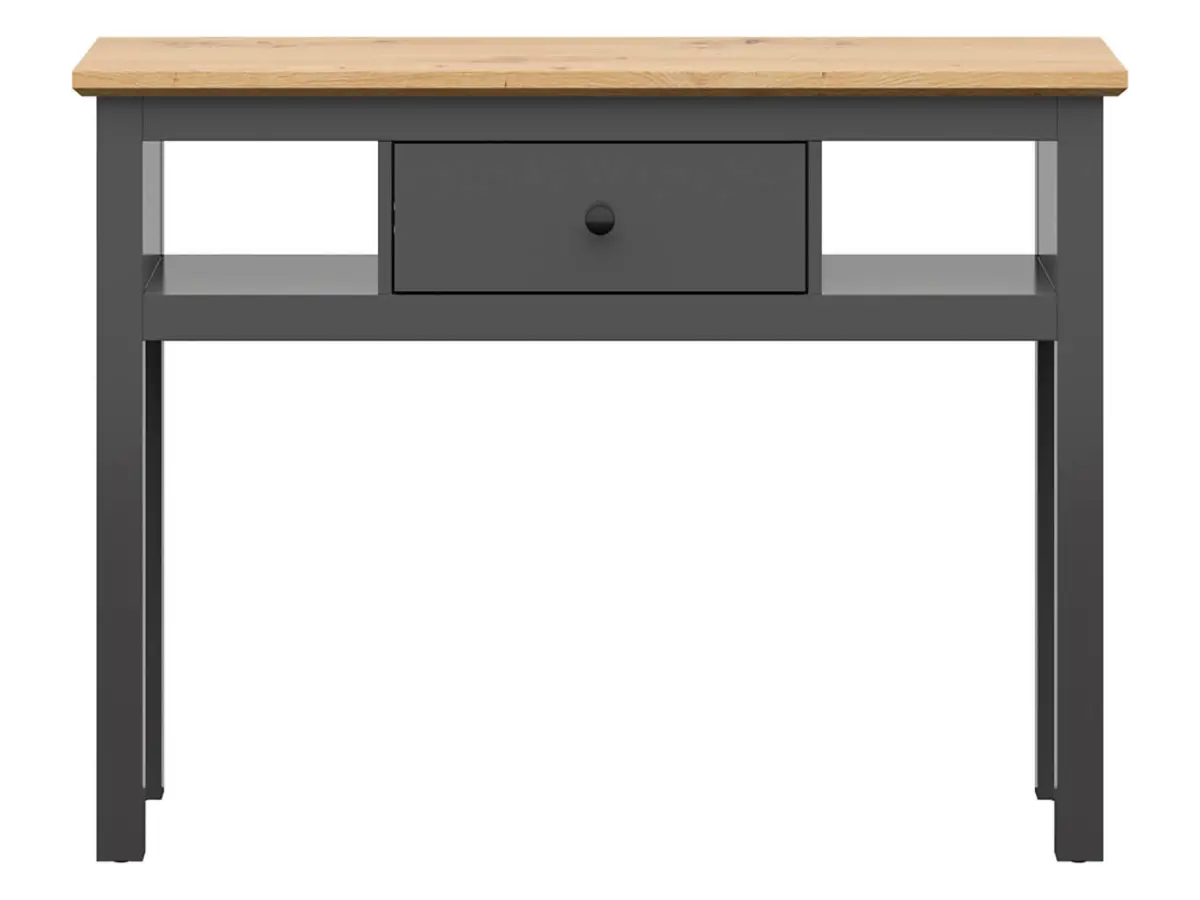 Tocador Hesen 114 cm con cajón y 2 estantes grafito