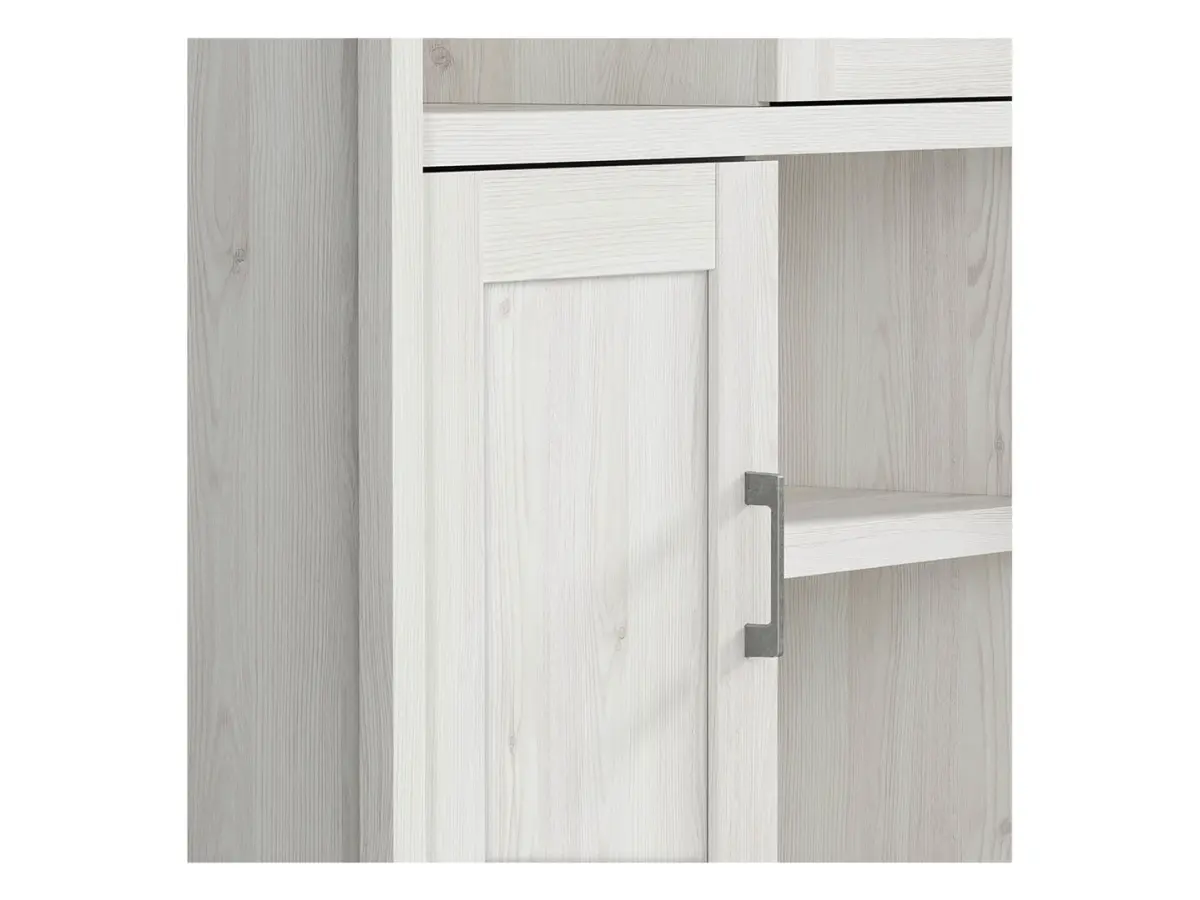 Estantería Luca Juzi 106 cm con 2 puertas y 4 estantes alerce sibiu claro