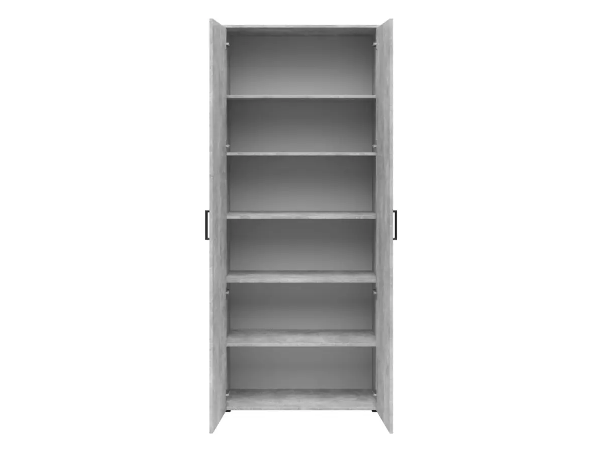 Shelving unit MultiDo 80 cm with 2 doors light atelier
