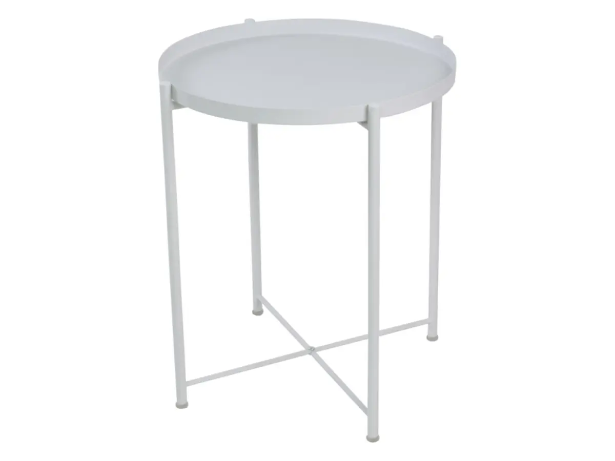 Mesa redonda Tim 48 cm blanca