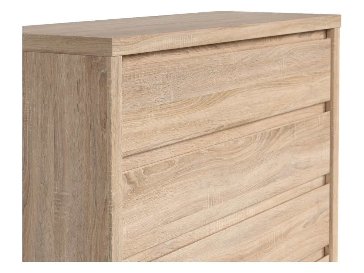 Cómoda Kaspian con 4 cajones roble sonoma