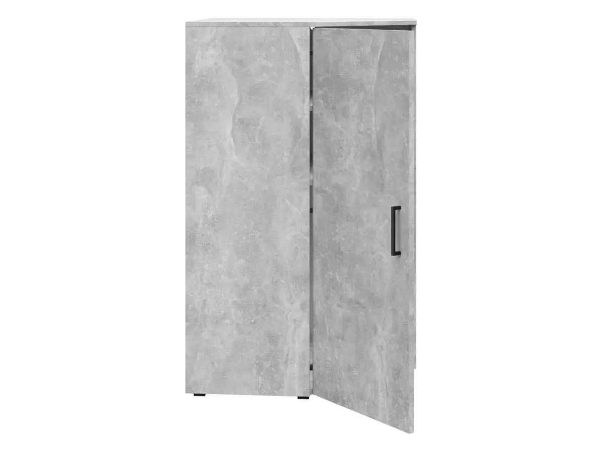 Estantería de esquina MultiDo 71,5x71,5 cm con puertas atelier claro