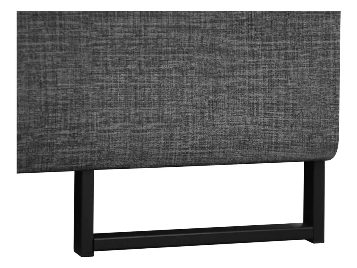 Sofá rinconera derecho Aragon convertible con reposacabezas y asiento regulables gris