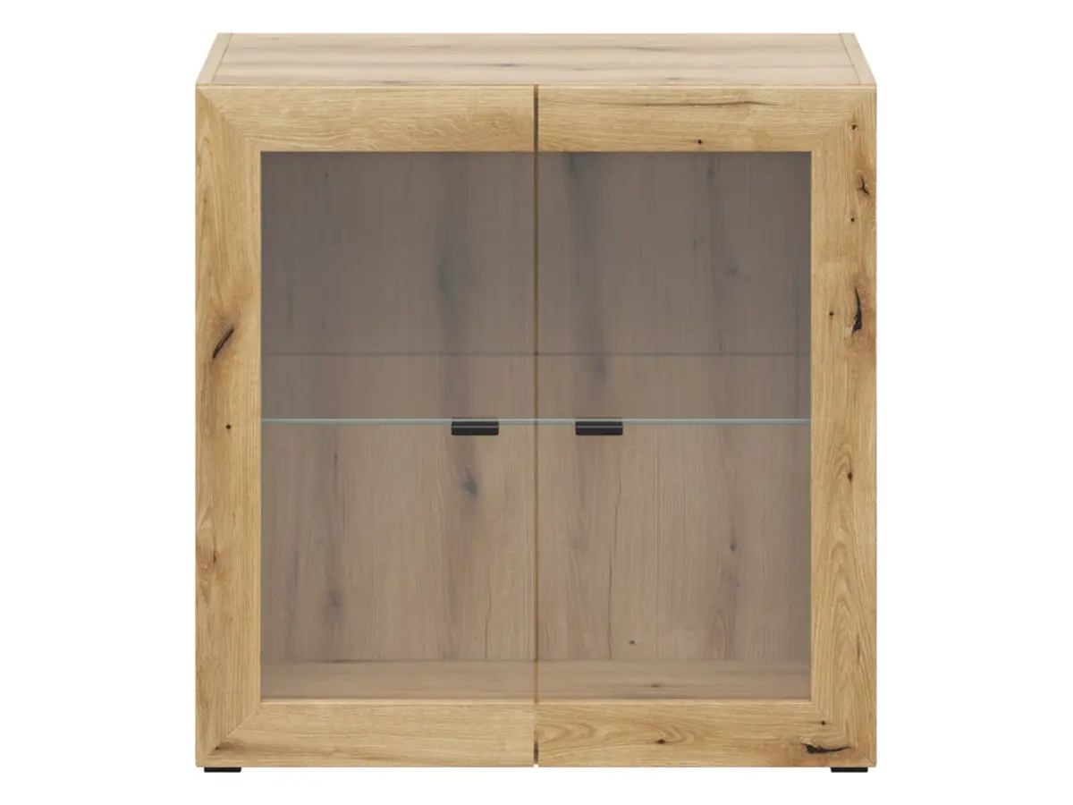 Vitrina System 64 con 2 puertas roble coast evoke