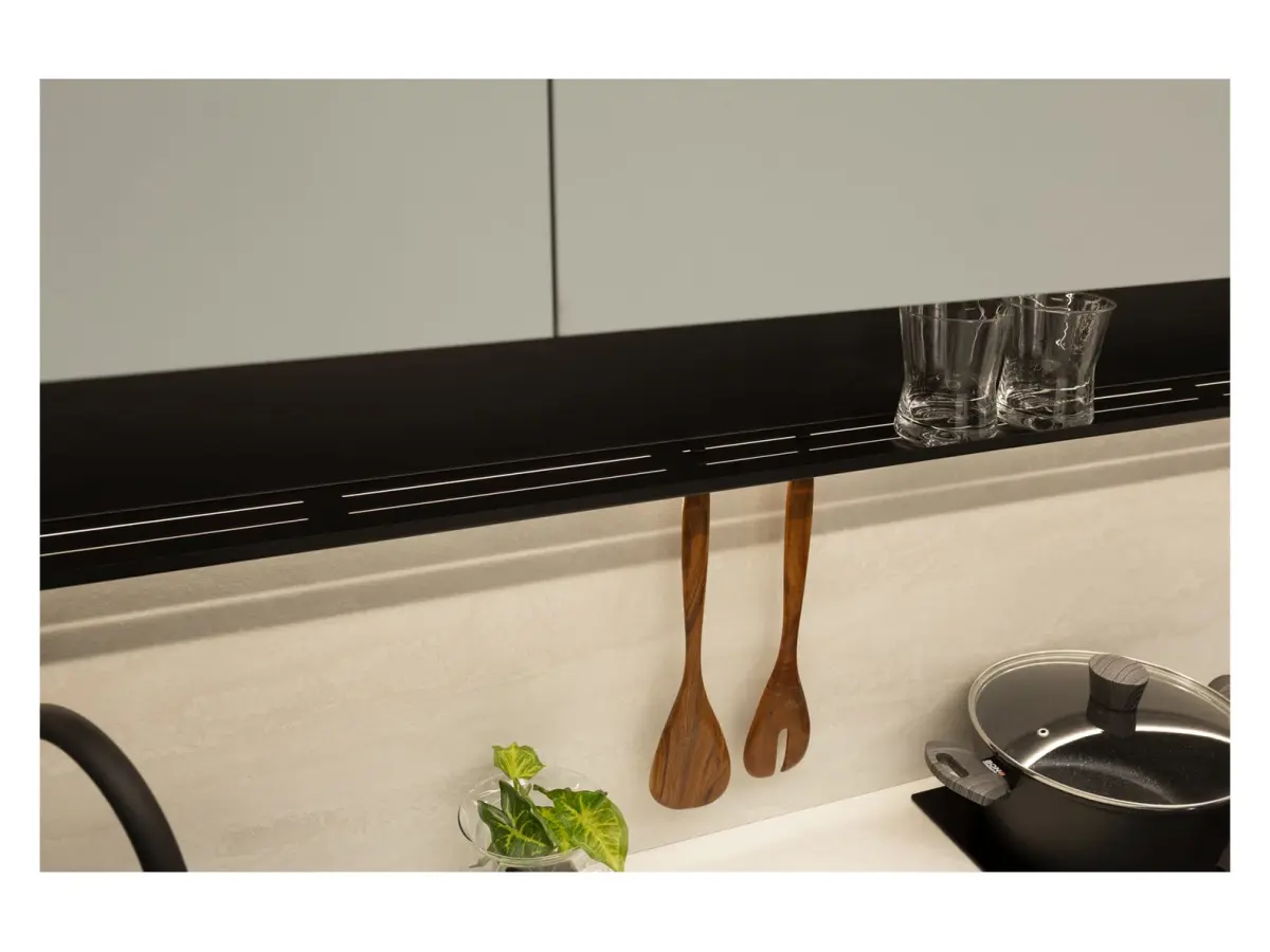 Conjunto de cocina Milino Small 210 cm verde con encimera