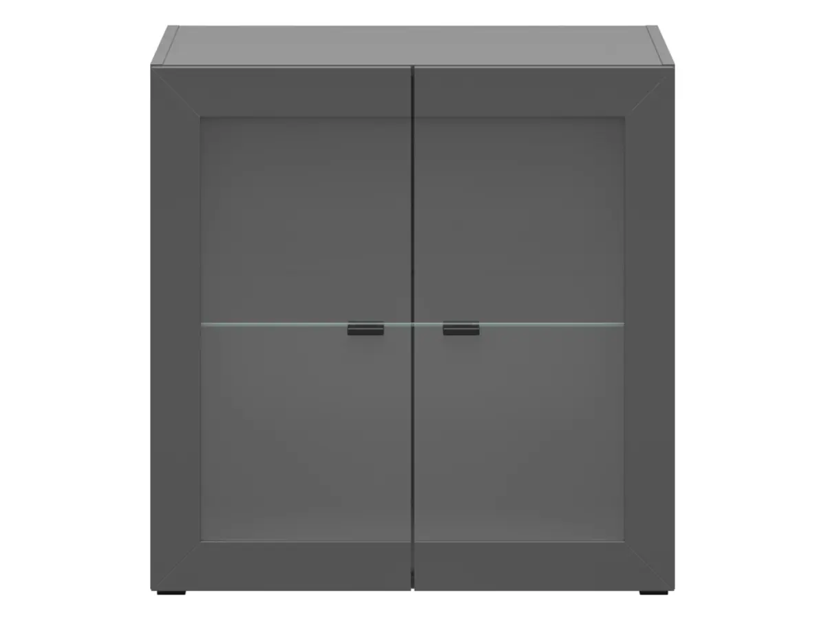 Vitrina System 64 de 2 puertas grafito