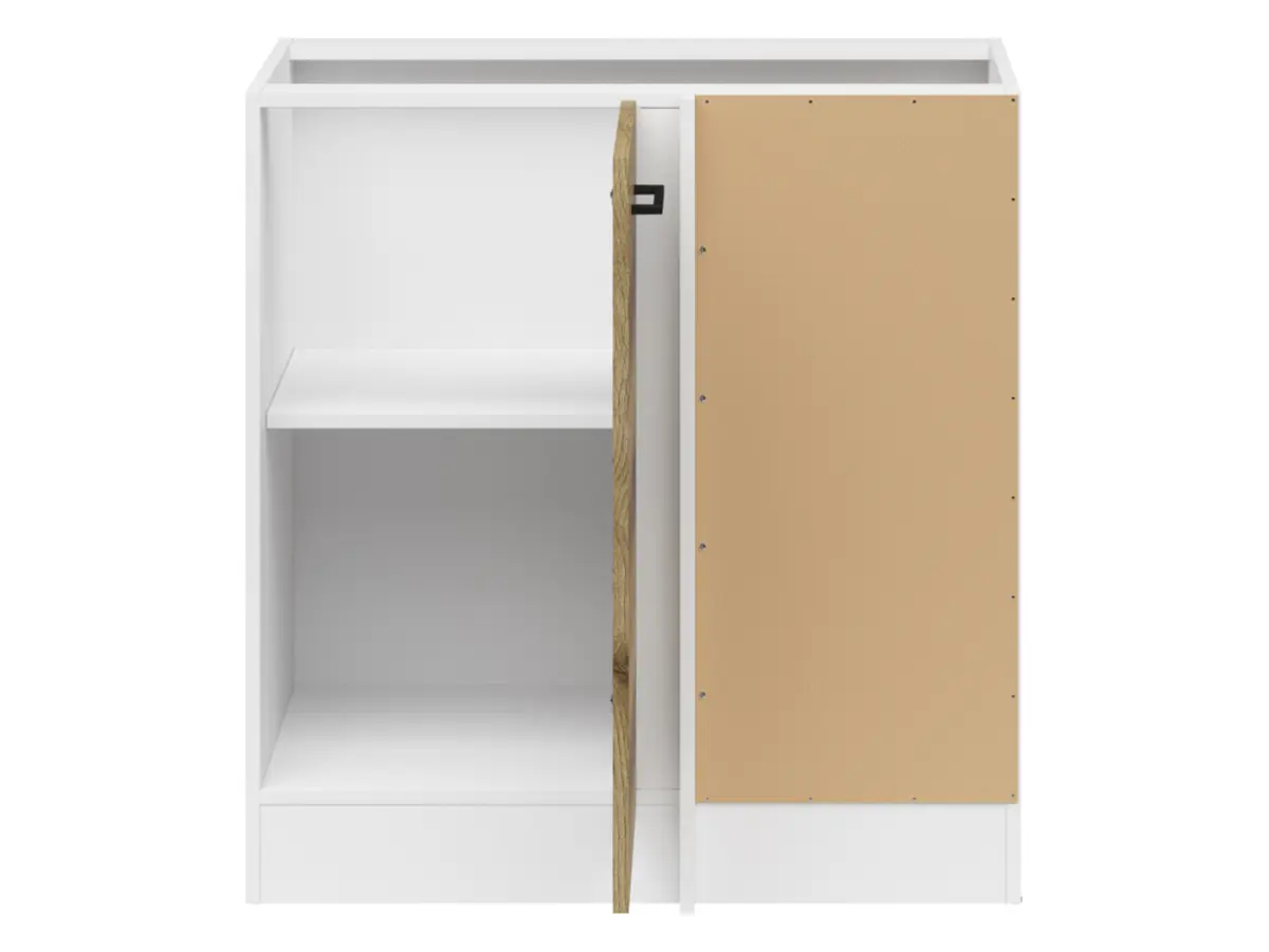 Armario de cocina inferior de esquina Junona Line derecha roble delano claro para rincón 100x60 cm