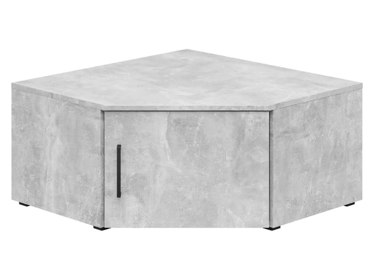 Estantería de esquina MultiDo 71,5x71,5 cm con puertas atelier claro