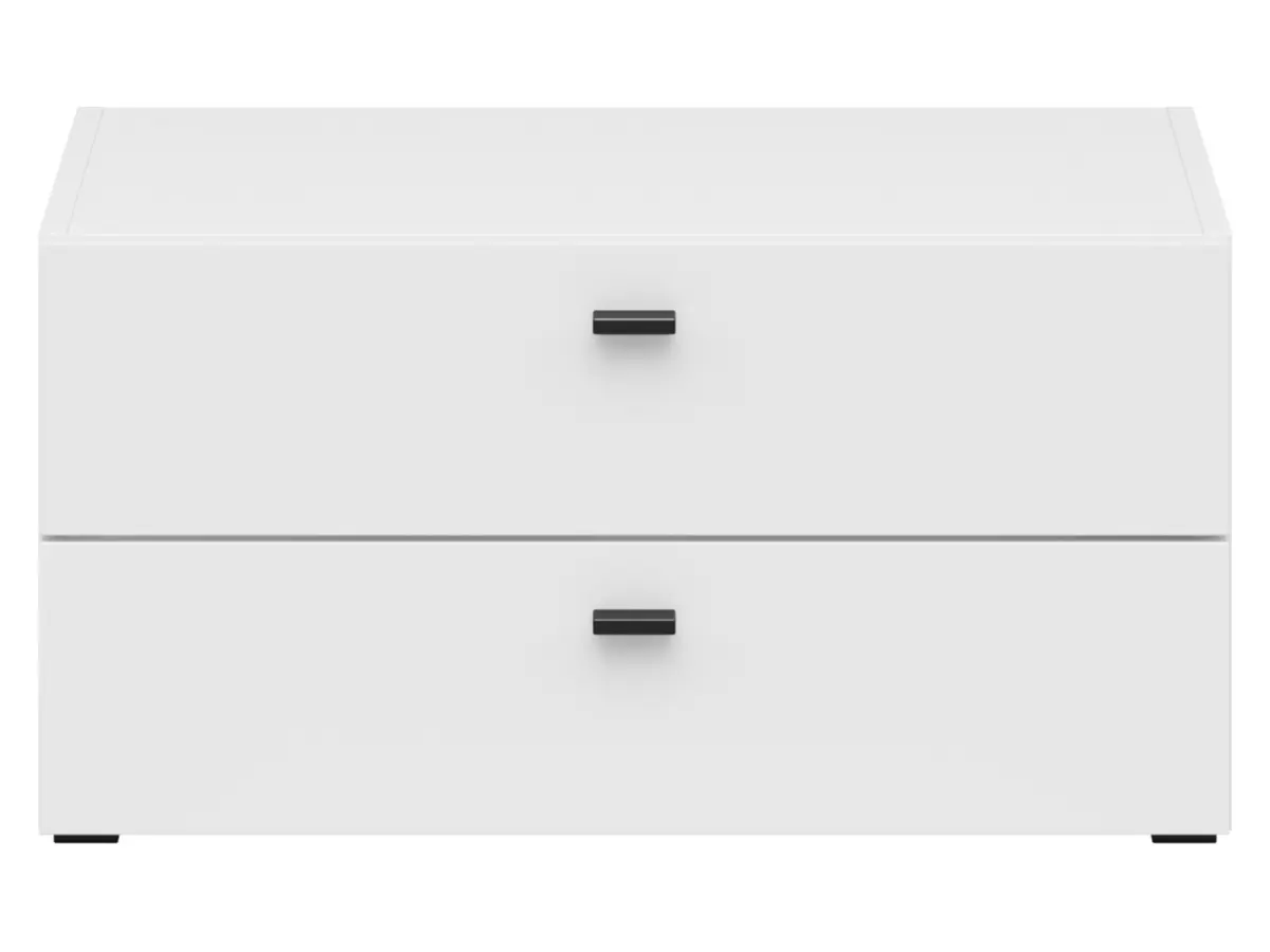 Cómoda System 64 con 2 cajones blanca
