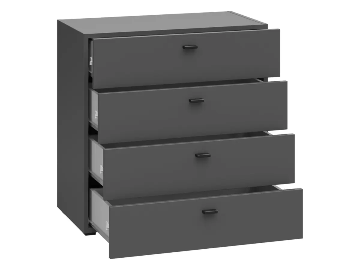 Комод System 64 с 4 ящиками графитовый