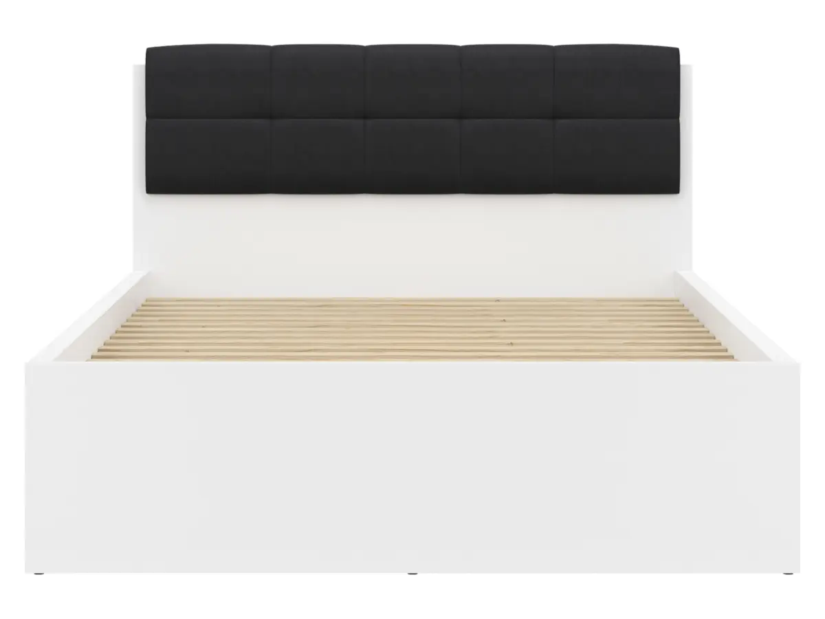 Panel tapizado para cama Tetrix 140 cm negro