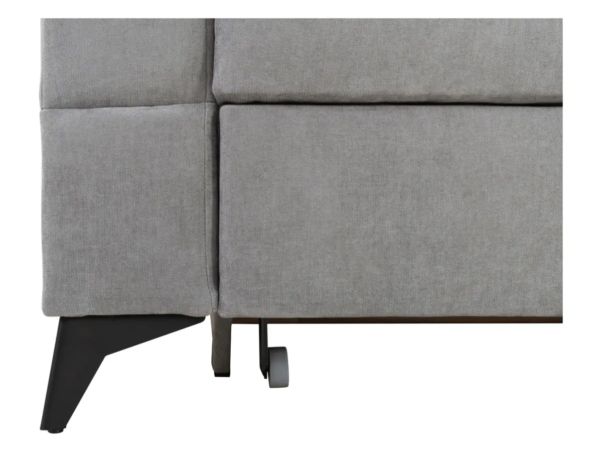 Угловой диван правосторонний Amado раскладной с ящиком серый