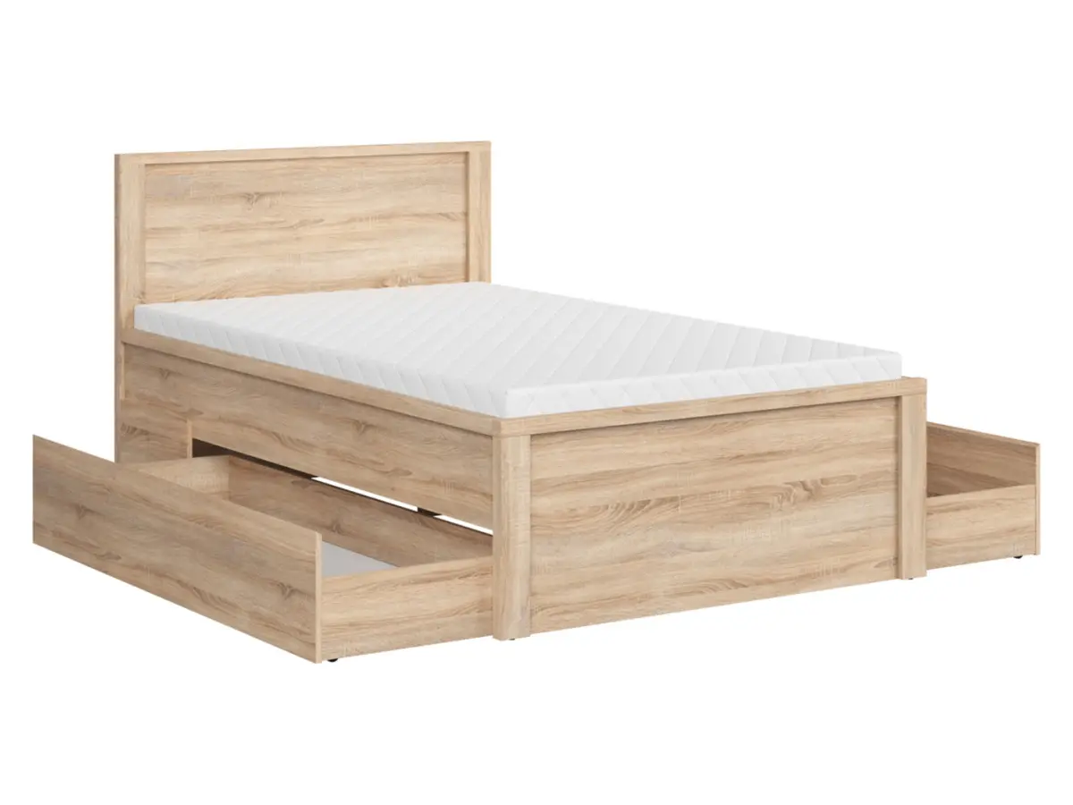 Cama Kaspian T 120x200 roble sonoma