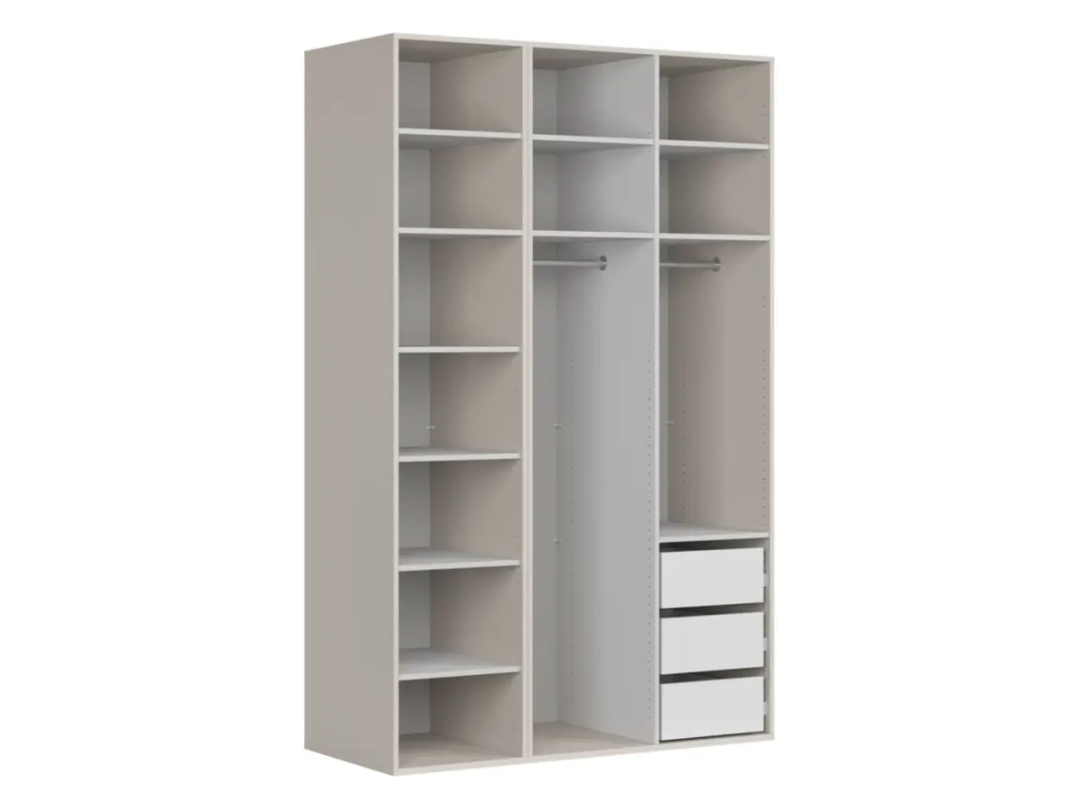 Armario modular Flex 150 cm con 3 puertas cachemira
