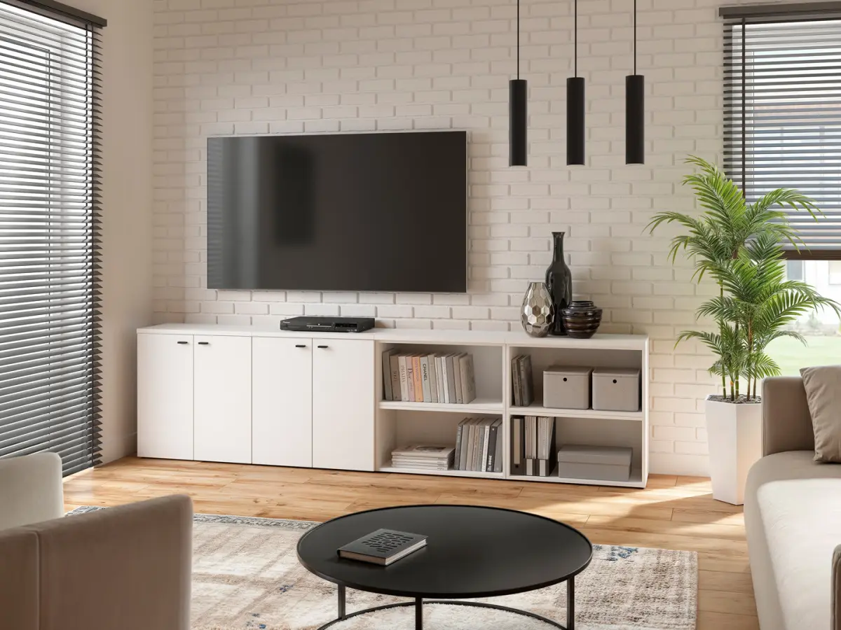 Armario System 64 con 2 puertas blanco