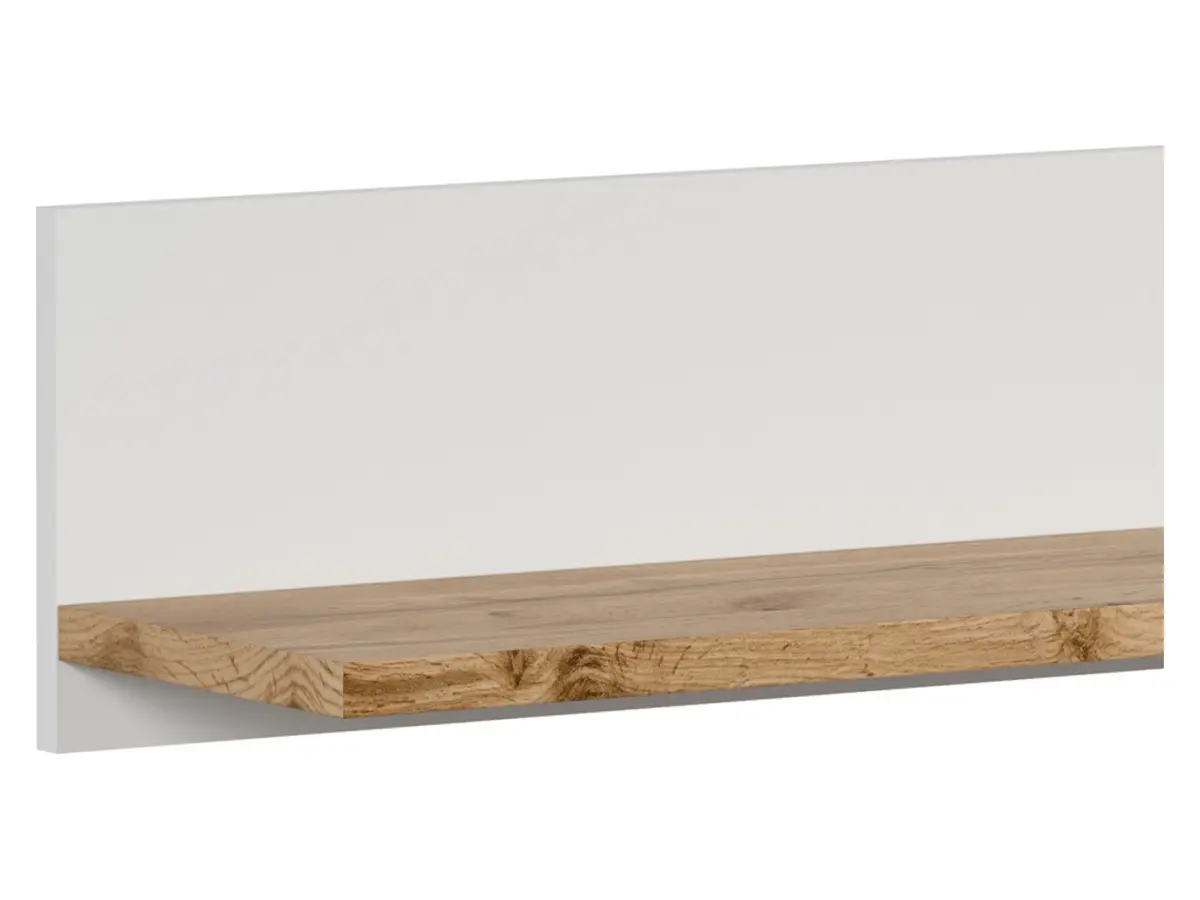 Wall shelf Holten 106 cm white/wotan oak