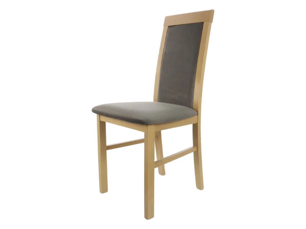 Silla tapizada Como marrón